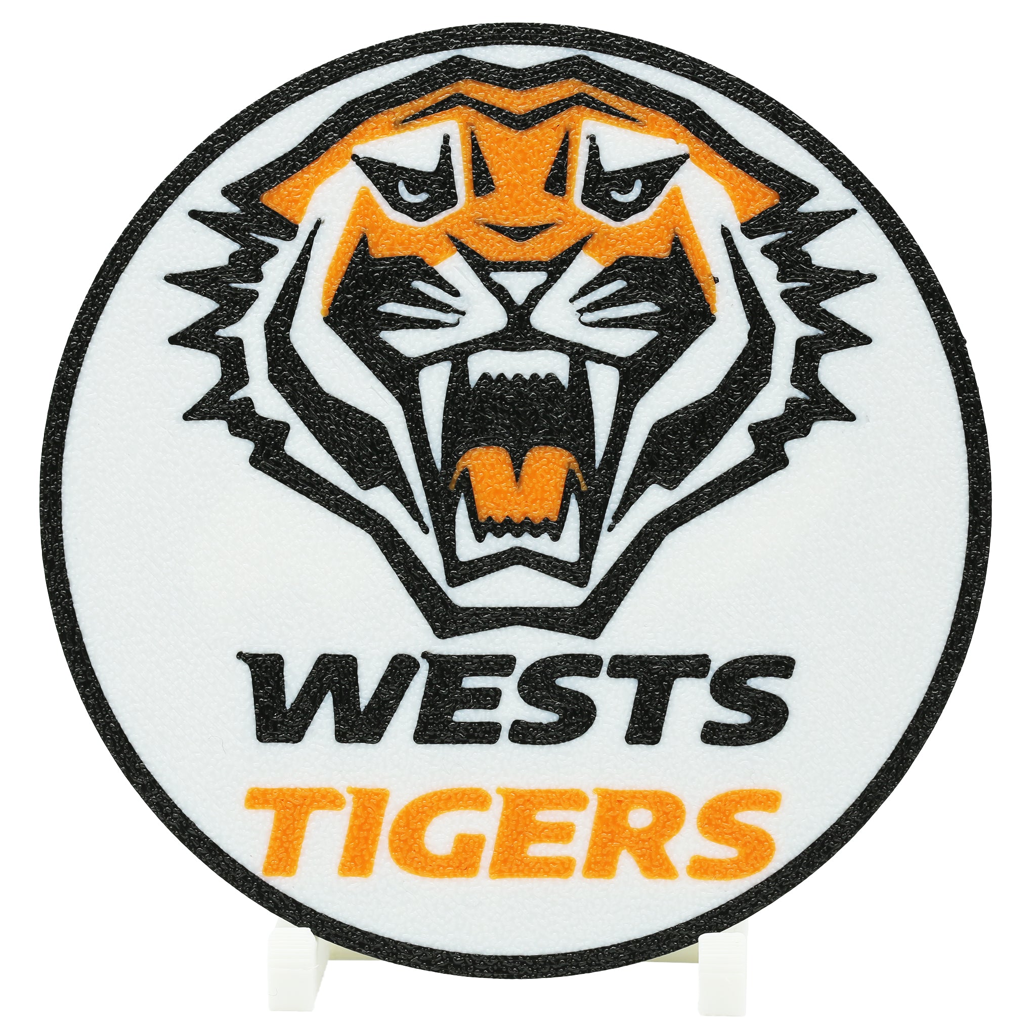 Wests Tigers NRL Coaster 3D Printed Drink Coaster