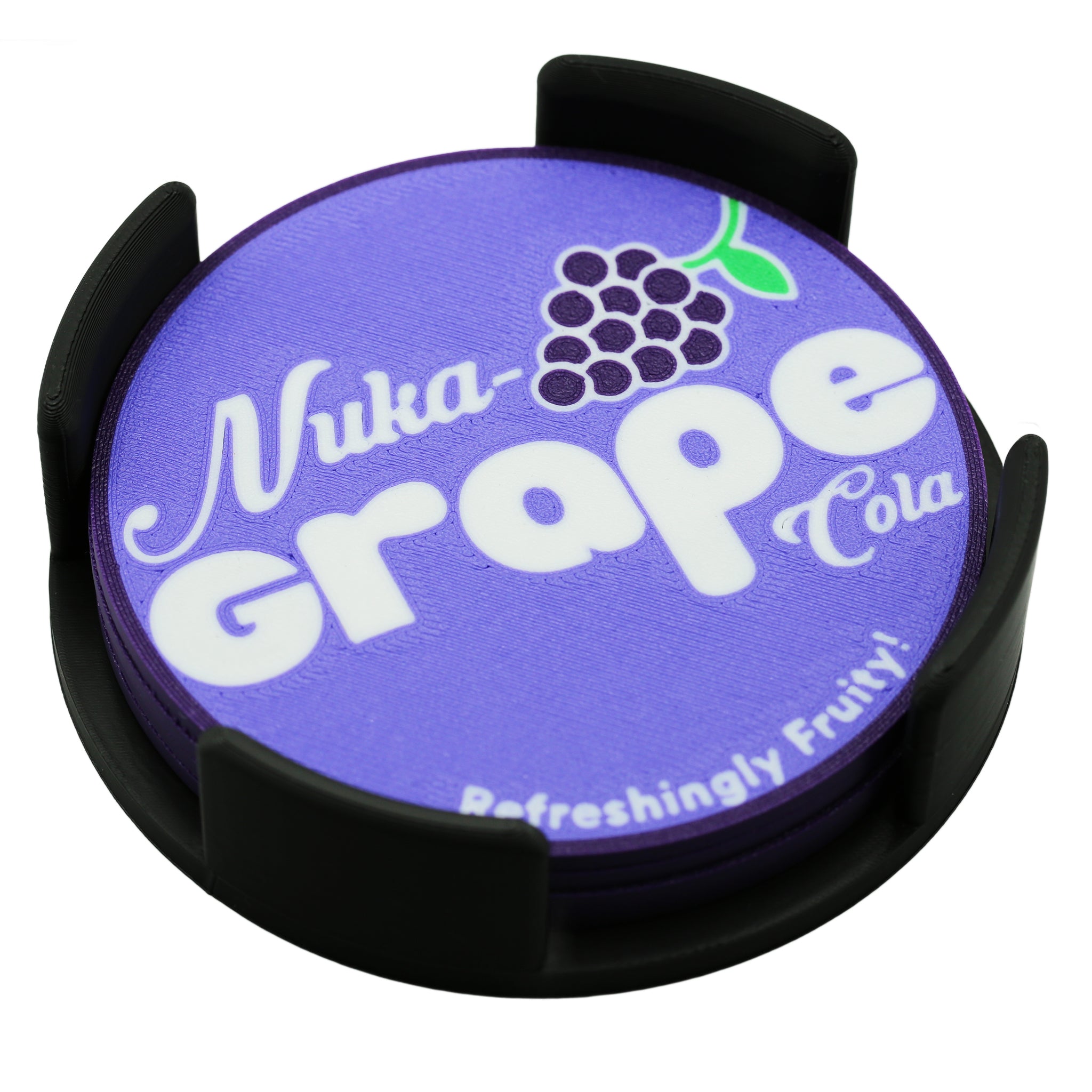Nuka Cola Grape Coaster 3D Printed Pop Culture Drink Coaster