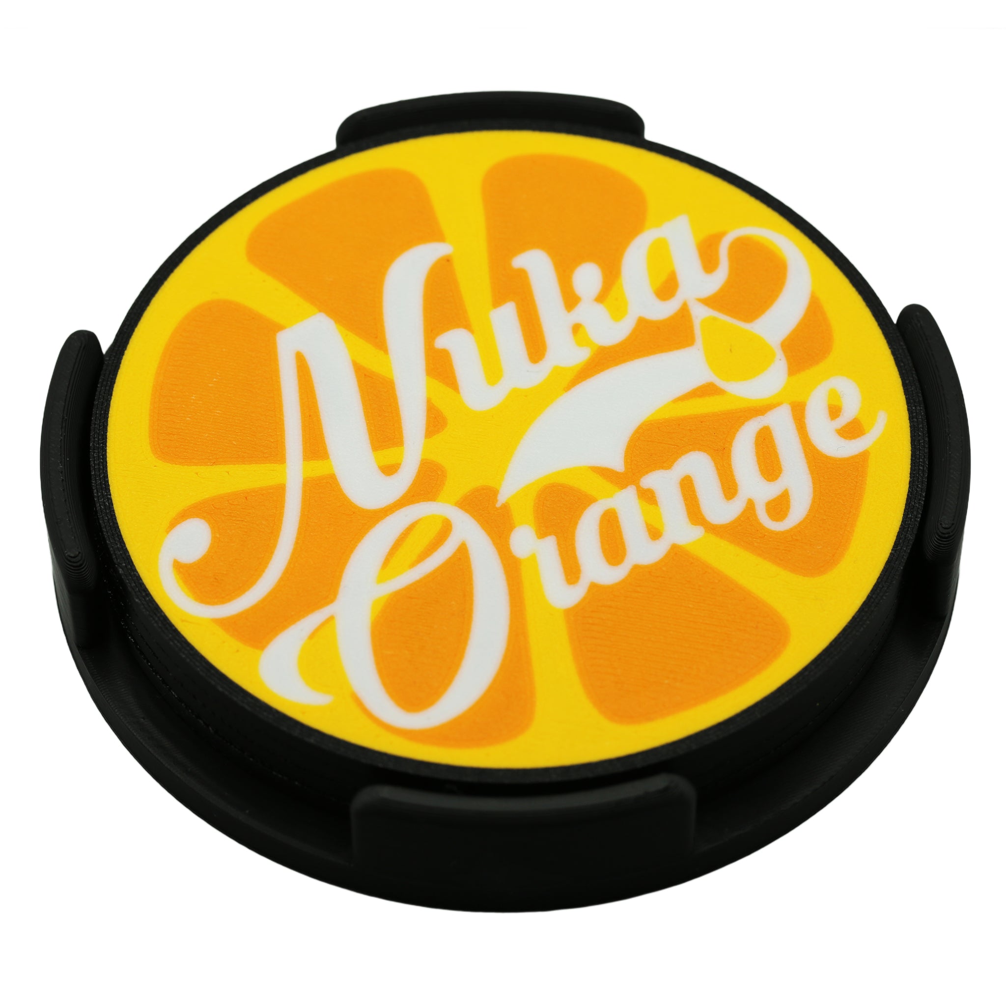 Nuka Cola Orange Coaster 3D Printed Pop Culture Drink Coaster