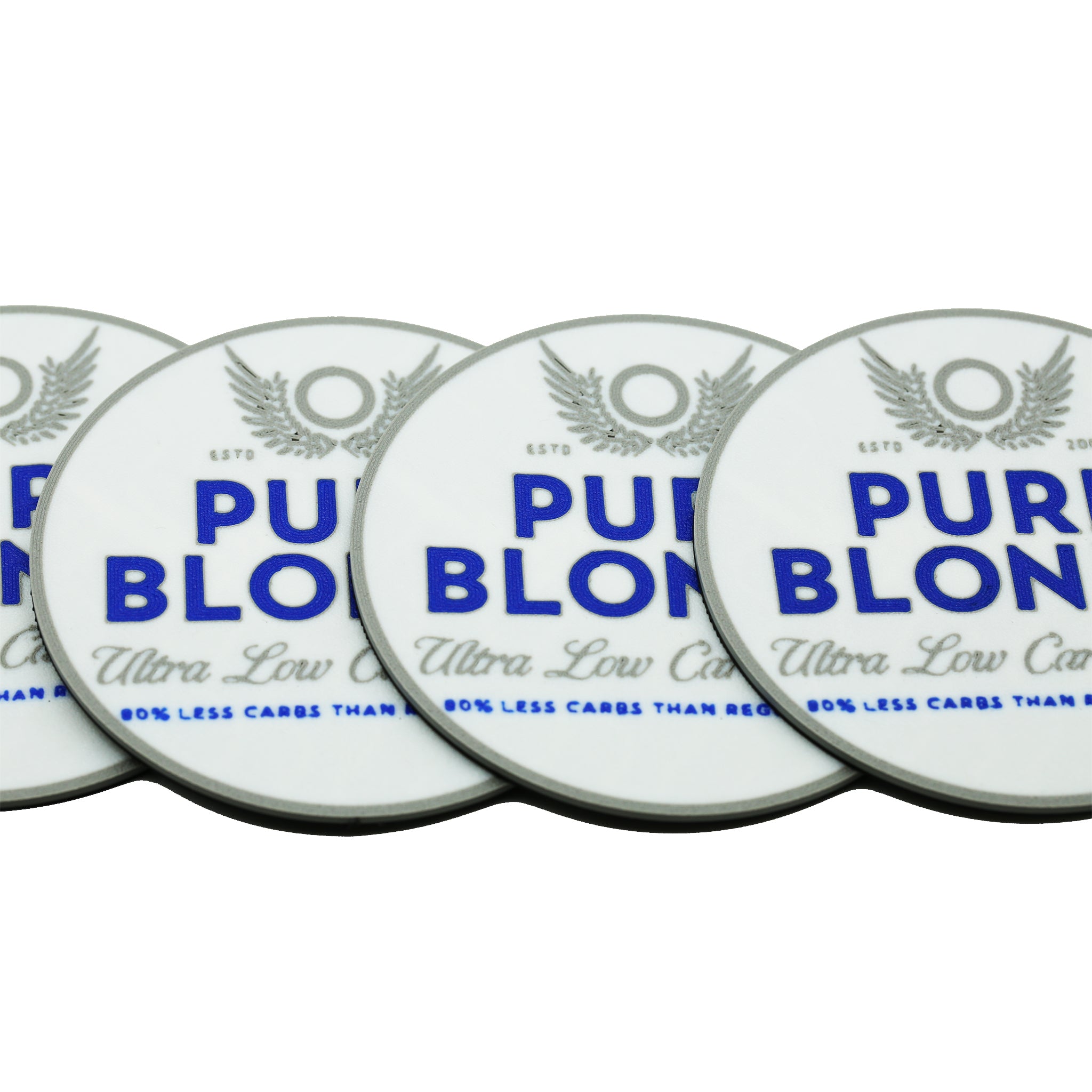 Pure Blonde Beer Coaster 3D Printed Drink Coaster
