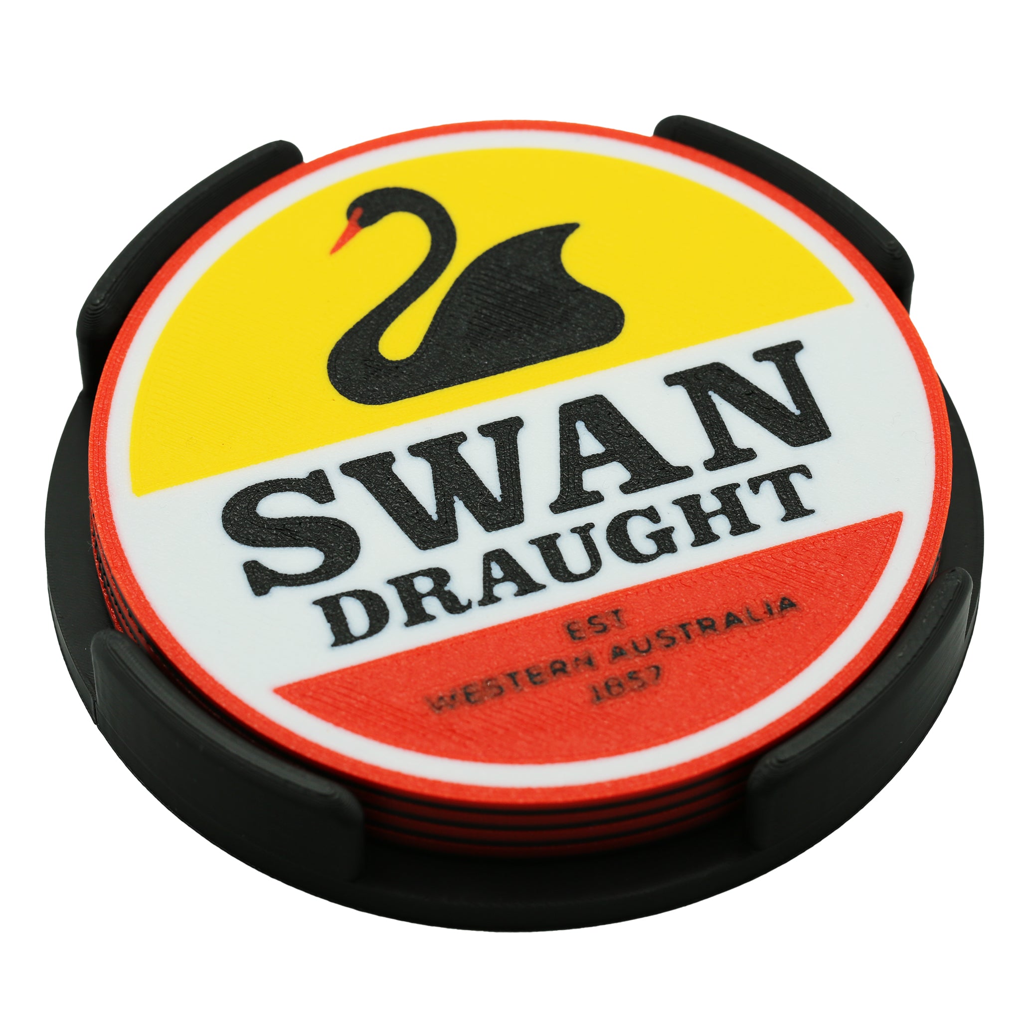 Swan Draught Beer Coaster 3D Printed Drink Coaster