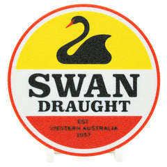 Swan Draught Beer Coaster 3D Printed Drink Coaster