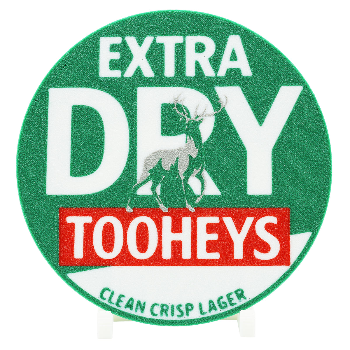 Tooheys Extra Dry Beer Coaster 3D Printed Drink Coaster