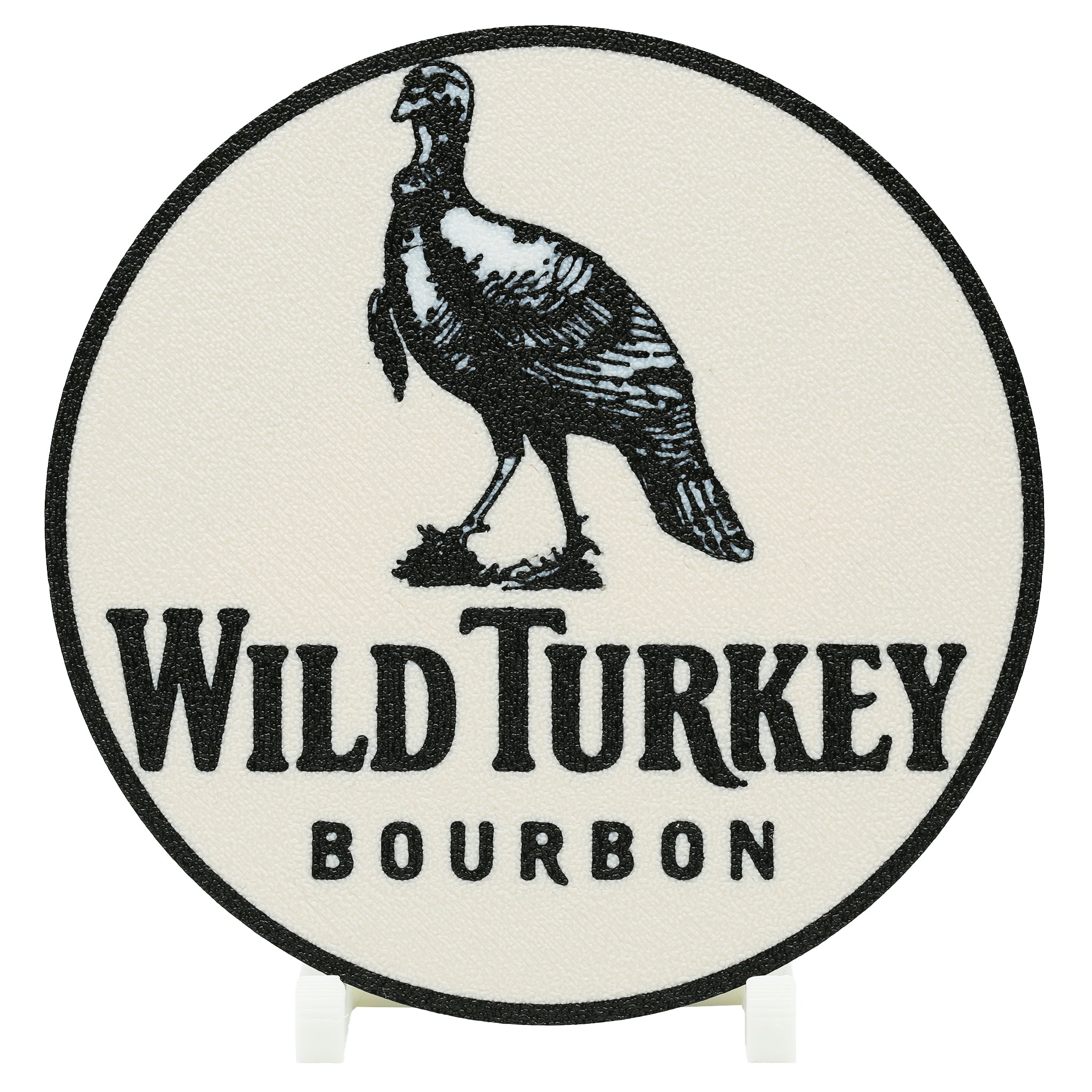 Wild Turkey Bourbon logo with a turkey illustration on a white background