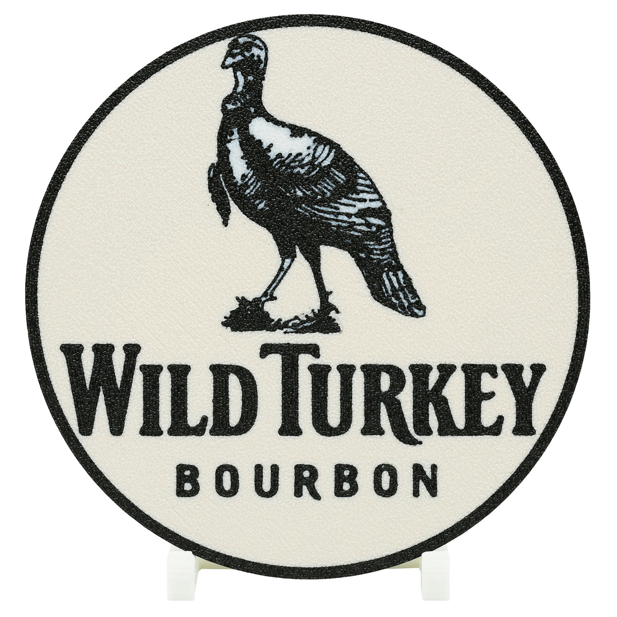 Wild Turkey Bourbon logo with a turkey illustration on a white background