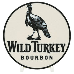 Wild Turkey Bourbon logo with a turkey illustration on a white background