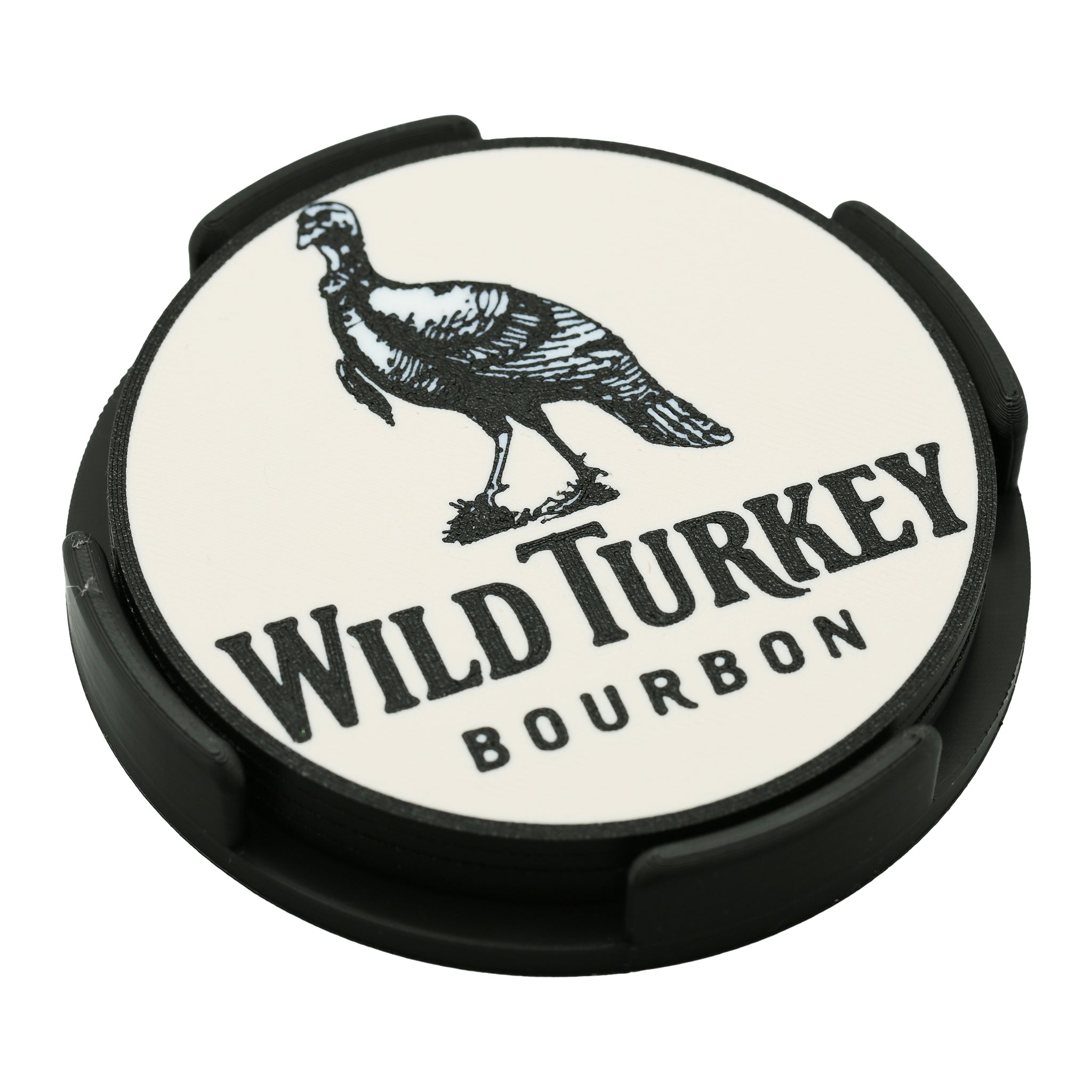Wild Turkey Whiskey Coaster 3D Printed Drink Coaster