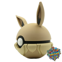Eevee Character Ball 3D Printed Collectable
