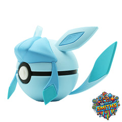 Glaceon Character Ball 3D Printed Collectable