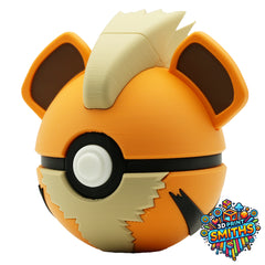 Growlithe Character Ball 3D Printed Collectable