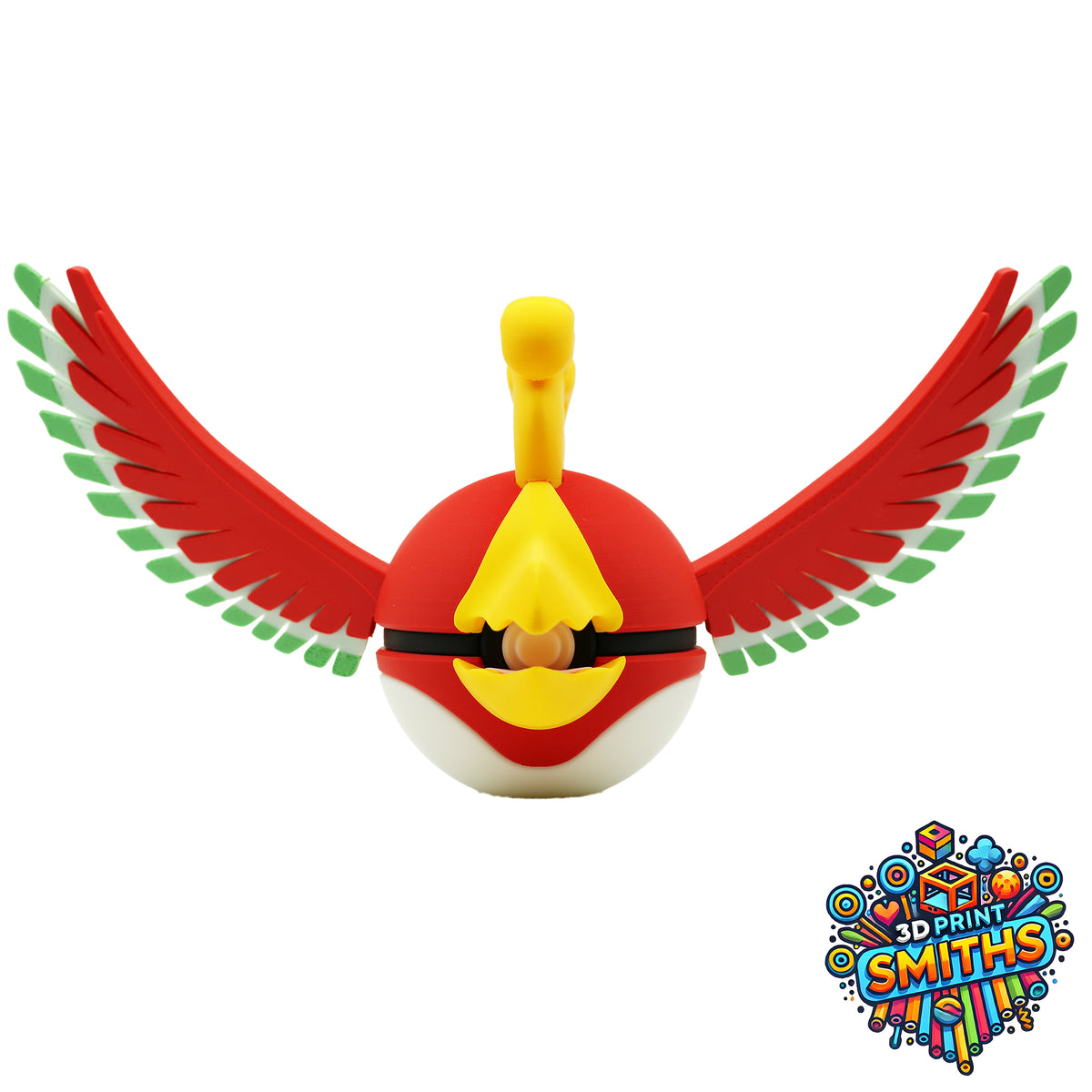 Ho-Oh Character Ball 3D Printed Collectable