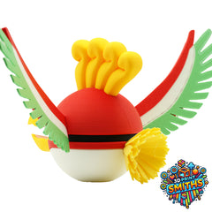 Ho-Oh Character Ball 3D Printed Collectable