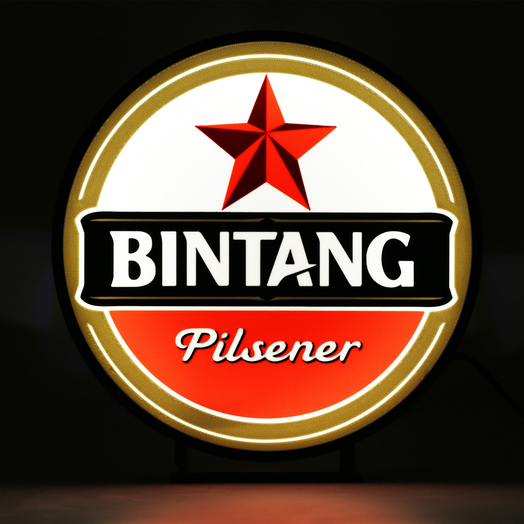 Bintang Pilsner Beer Light Box - The 3D Print Smiths