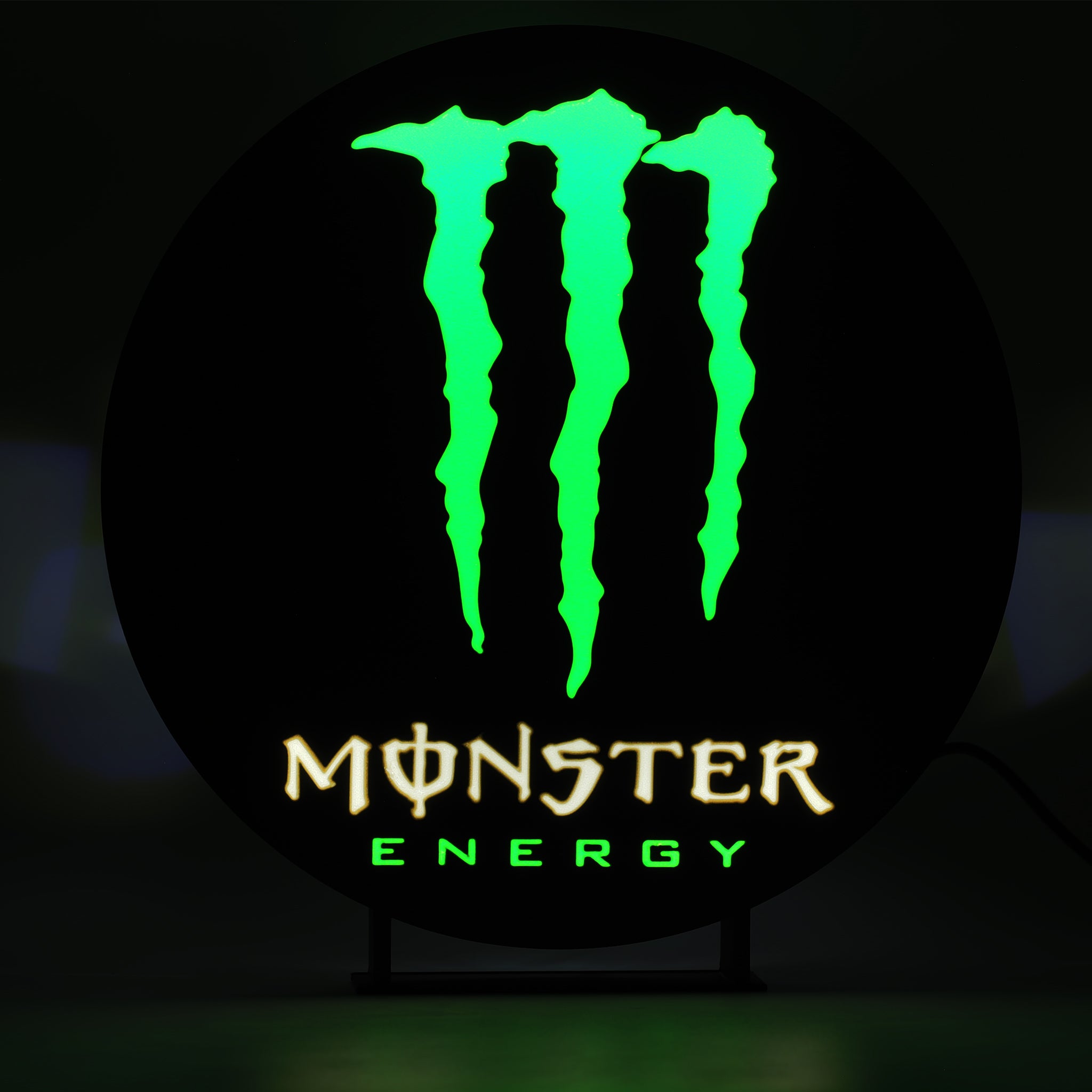 Monster Energy Drink Logo Light Box - The 3D Print Smiths