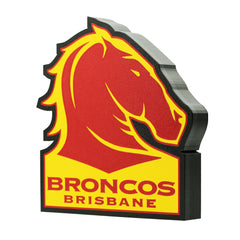 Brisbane Broncos NRL Light Box - The 3D Print Smiths