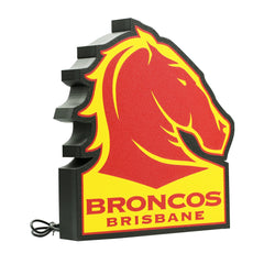 Brisbane Broncos NRL Light Box - The 3D Print Smiths