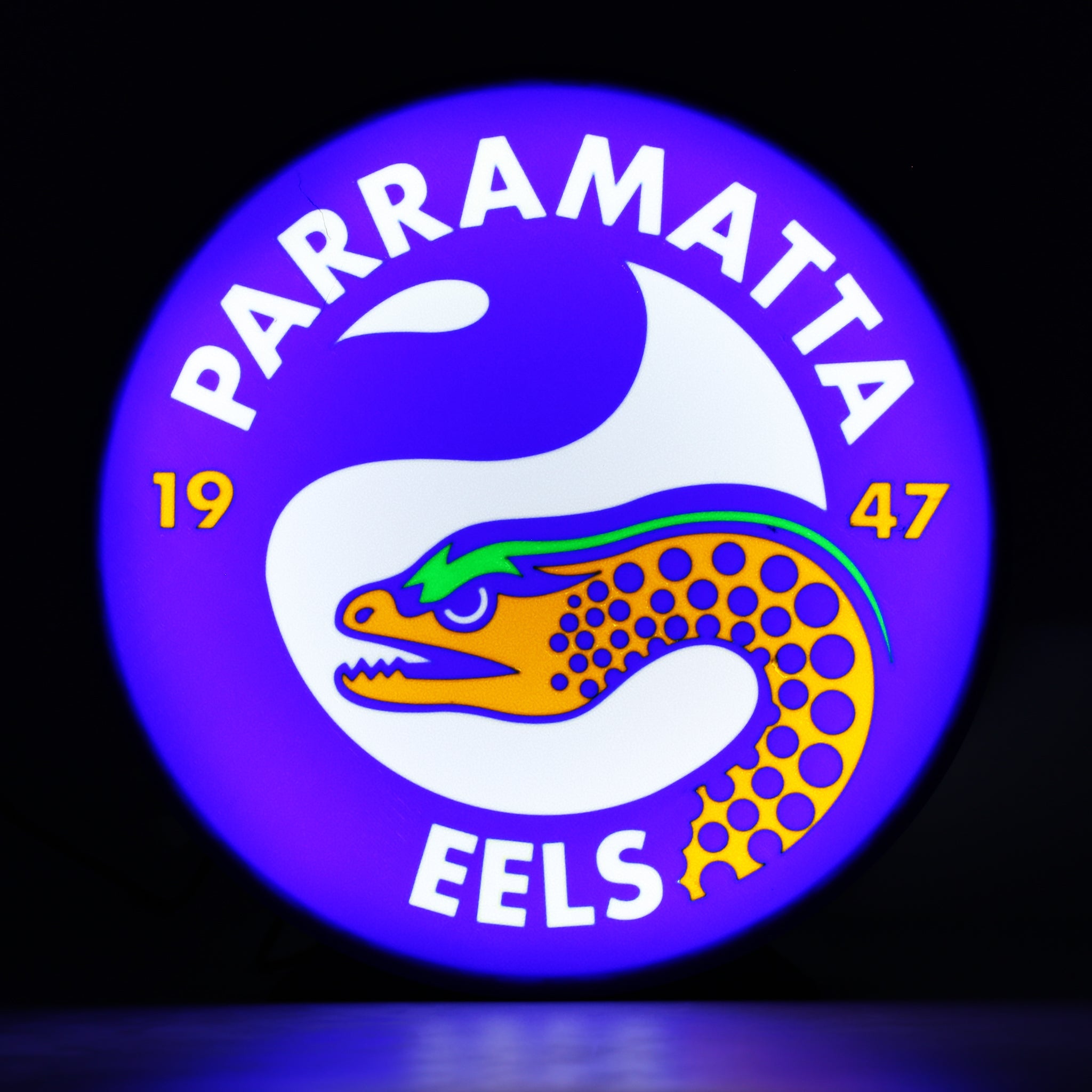 Parramatta Eels NRL Light Box - The 3D Print Smiths