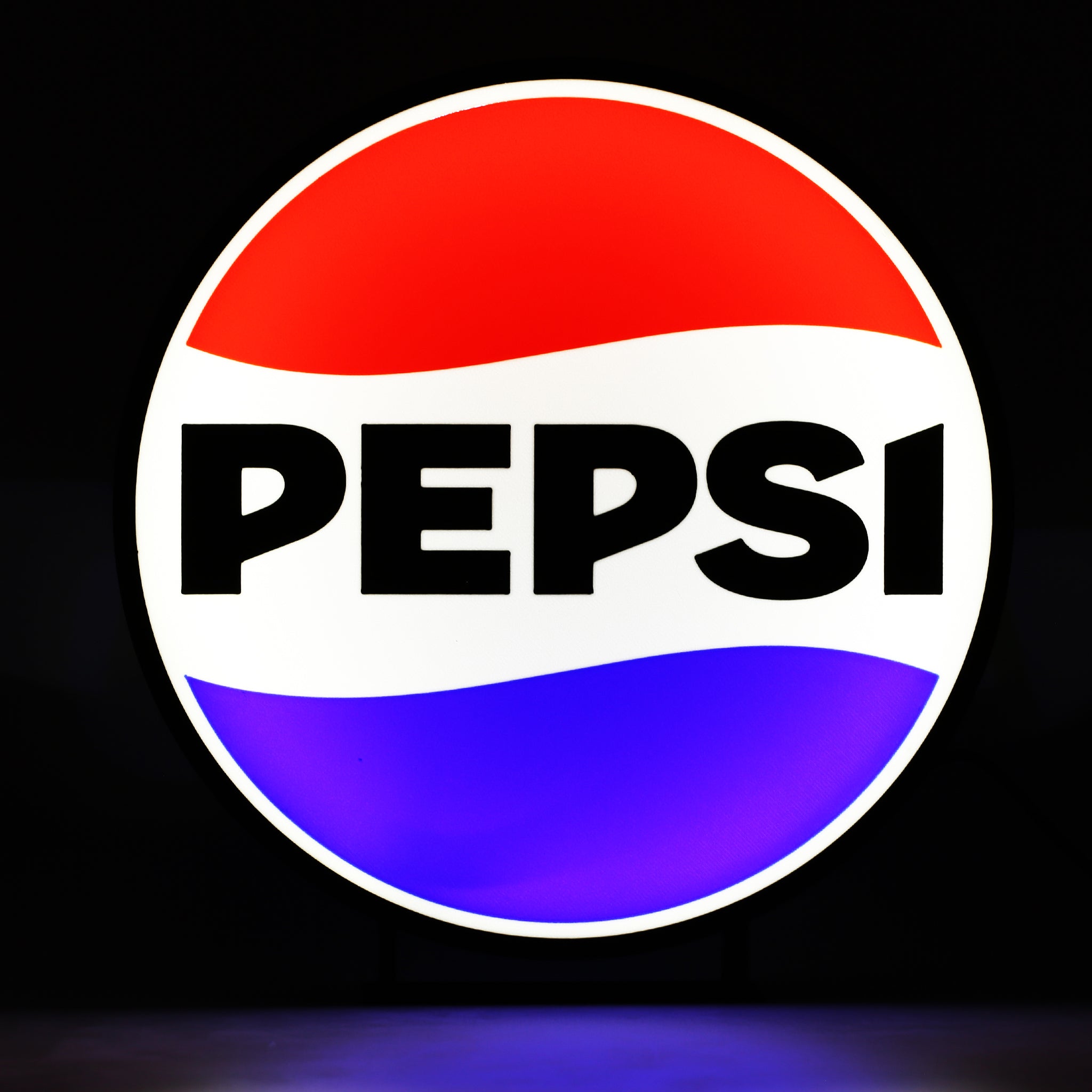 Pepsi Logo Light Box - The 3D Print Smiths