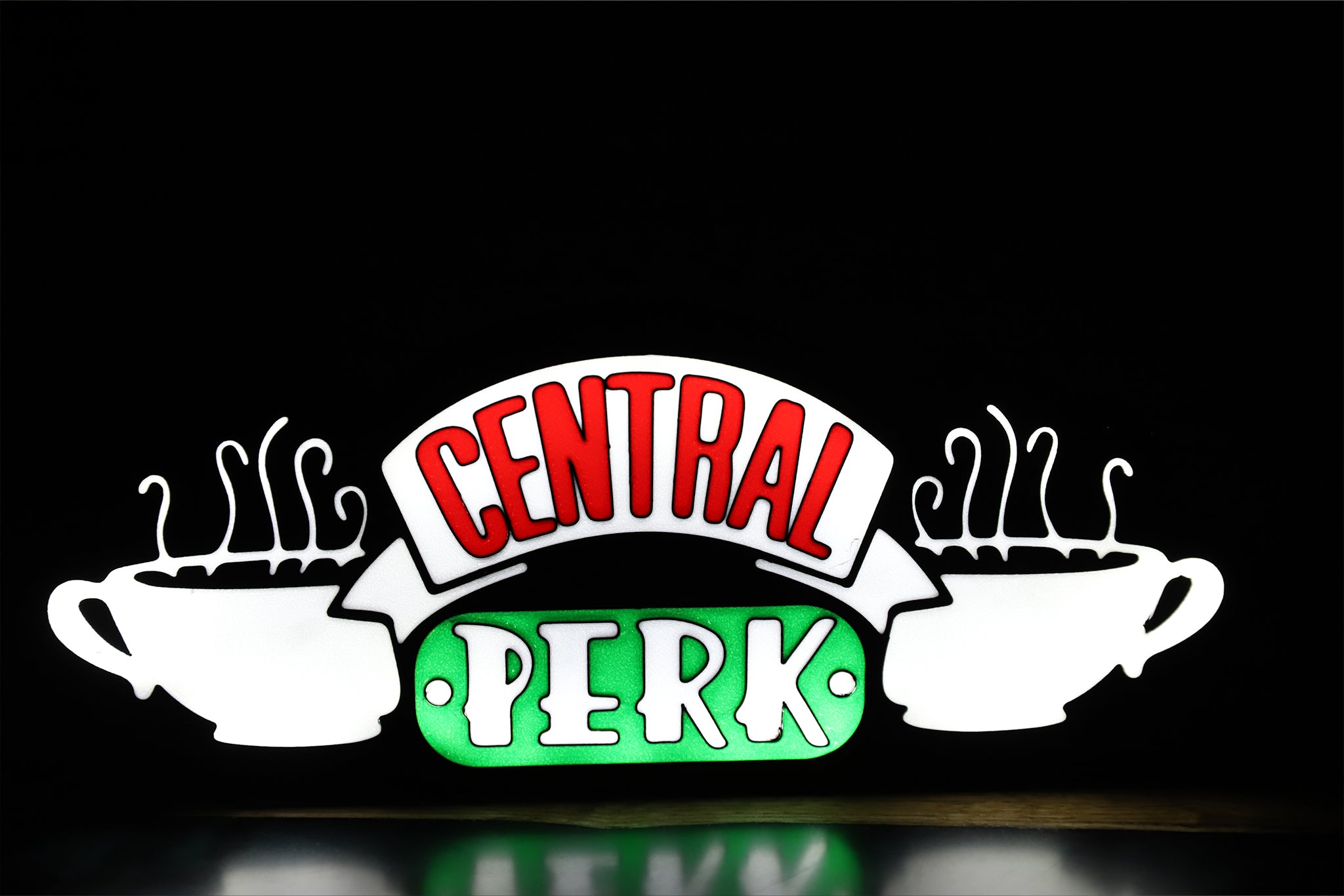 Friends Central Perk Logo Light Box - The 3D Print Smiths