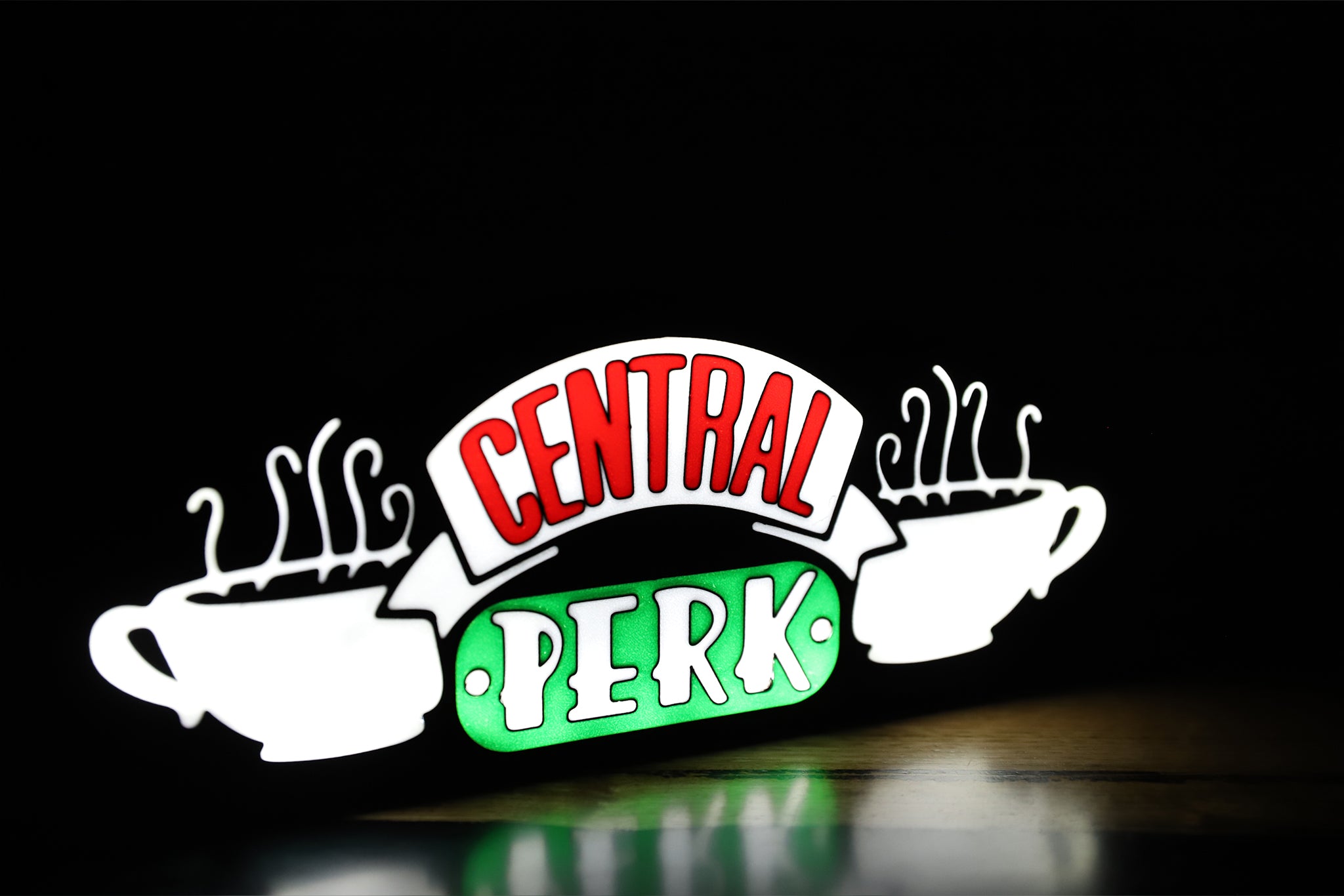 Friends Central Perk Logo Light Box - The 3D Print Smiths