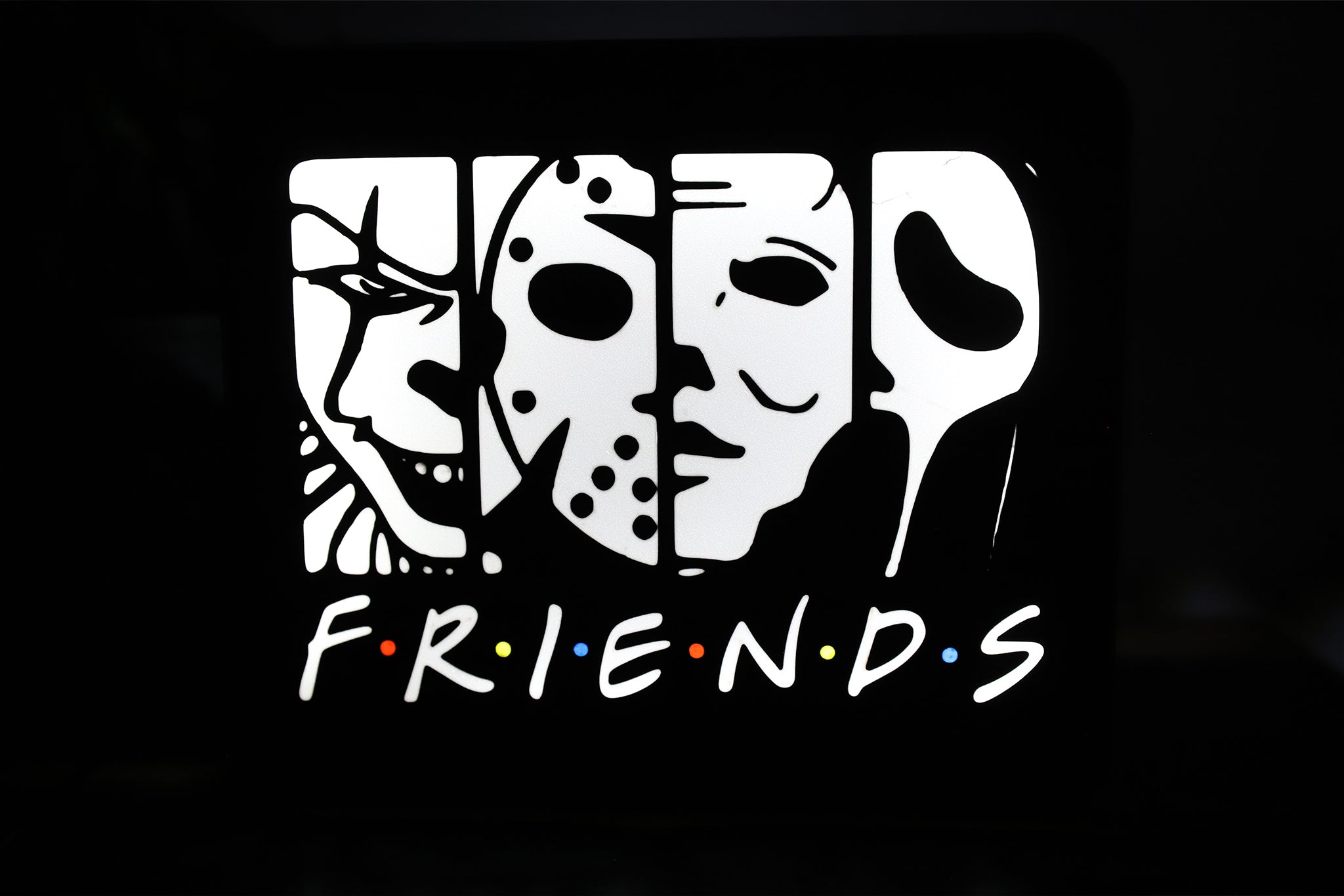 Friends Serial Killers Logo Light Box - The 3D Print Smiths