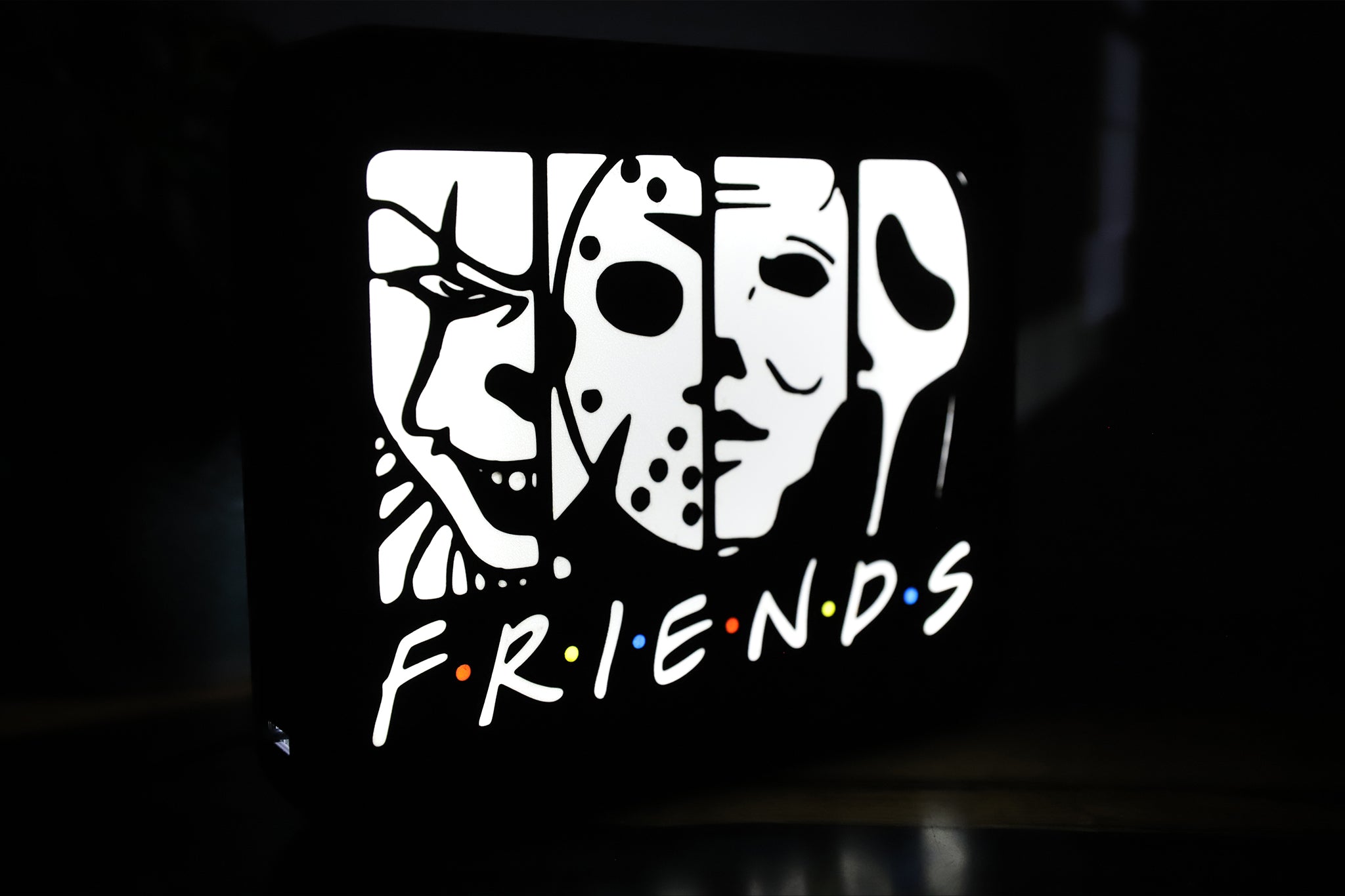 Friends Serial Killers Logo Light Box - The 3D Print Smiths