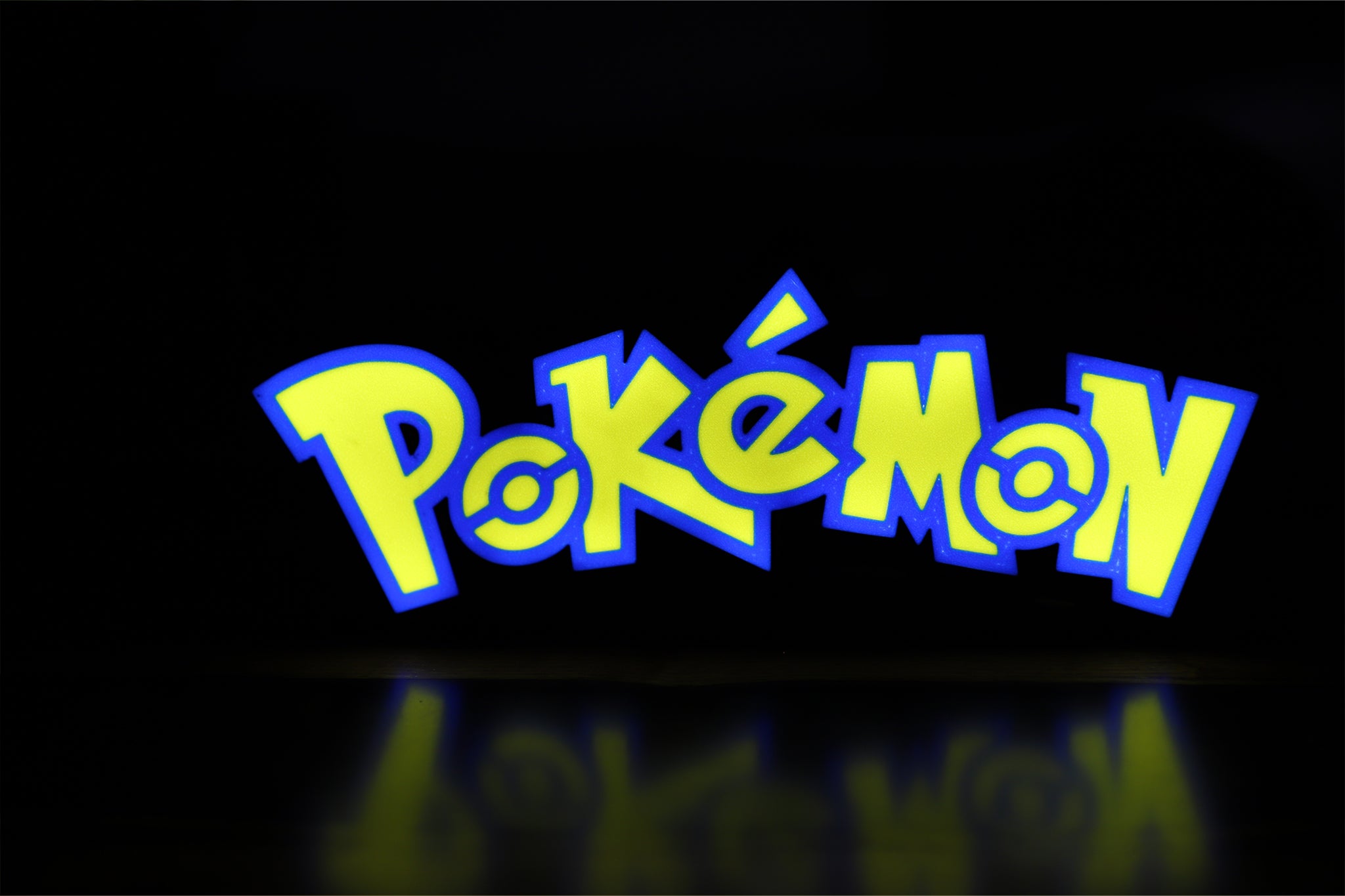 Pokemon Logo Light Box - The 3D Print Smiths
