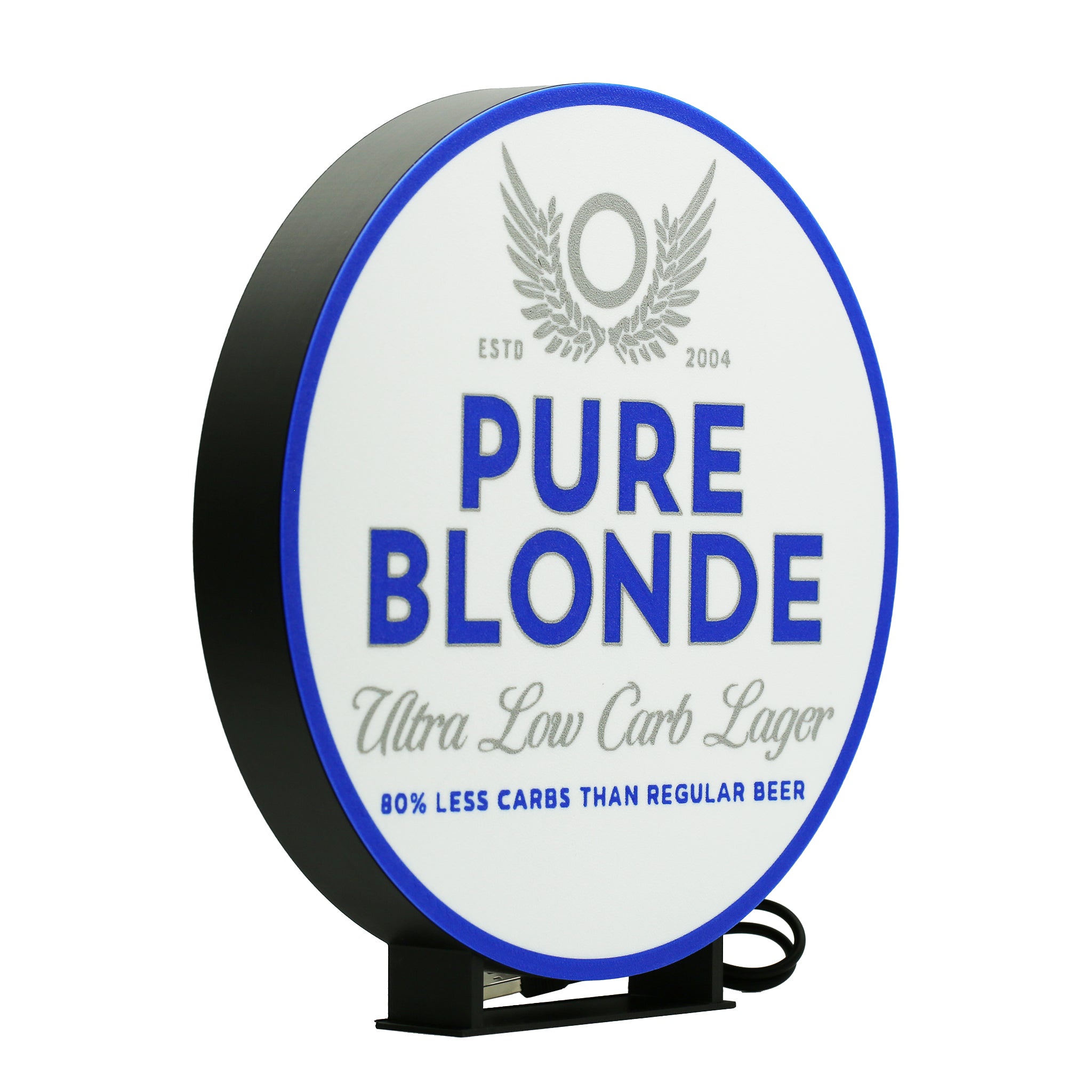 Pure Blonde Beer Light Box - The 3D Print Smiths