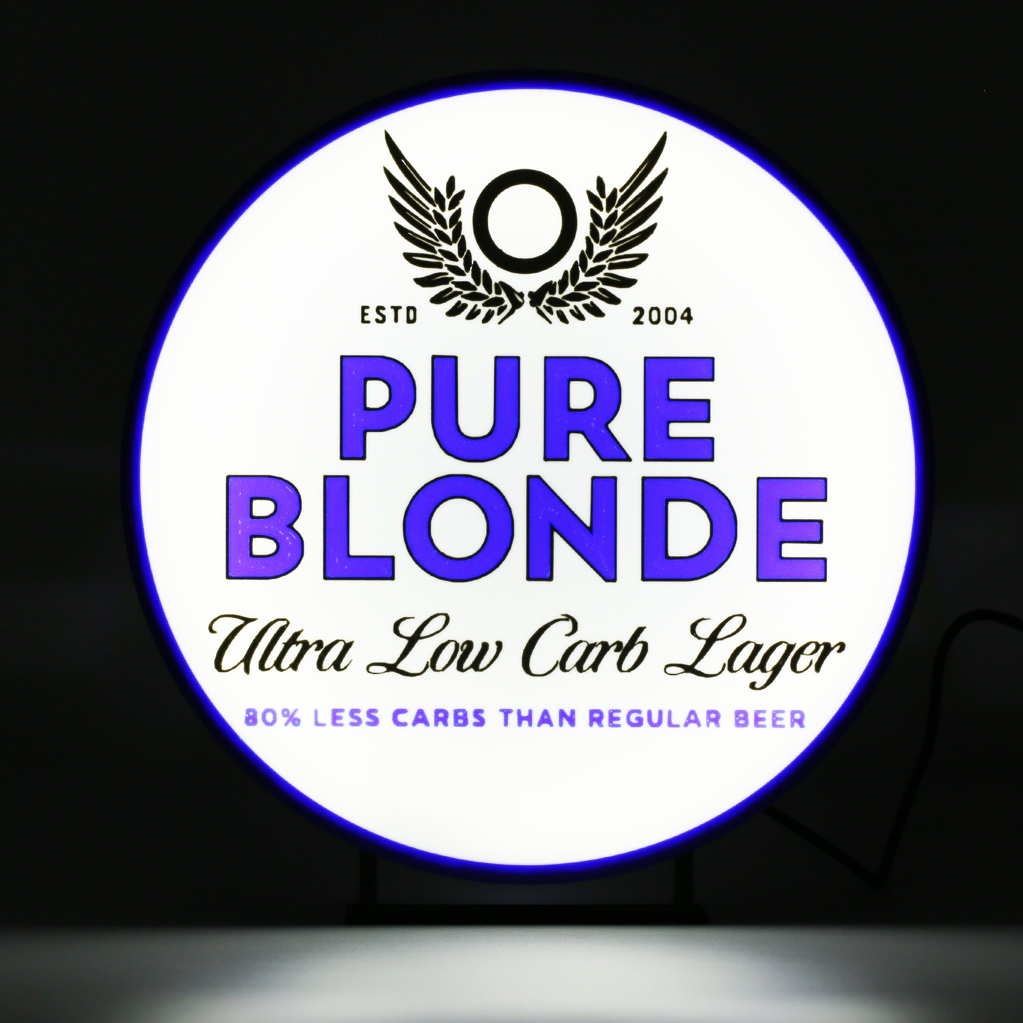 Pure Blonde Beer Light Box - The 3D Print Smiths