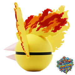 Moltres Character Ball 3D Printed Collectable