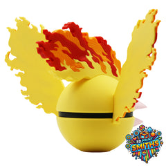 Moltres Character Ball 3D Printed Collectable
