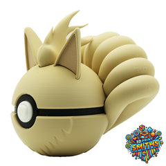Ninetales Character Ball 3D Printed Collectable
