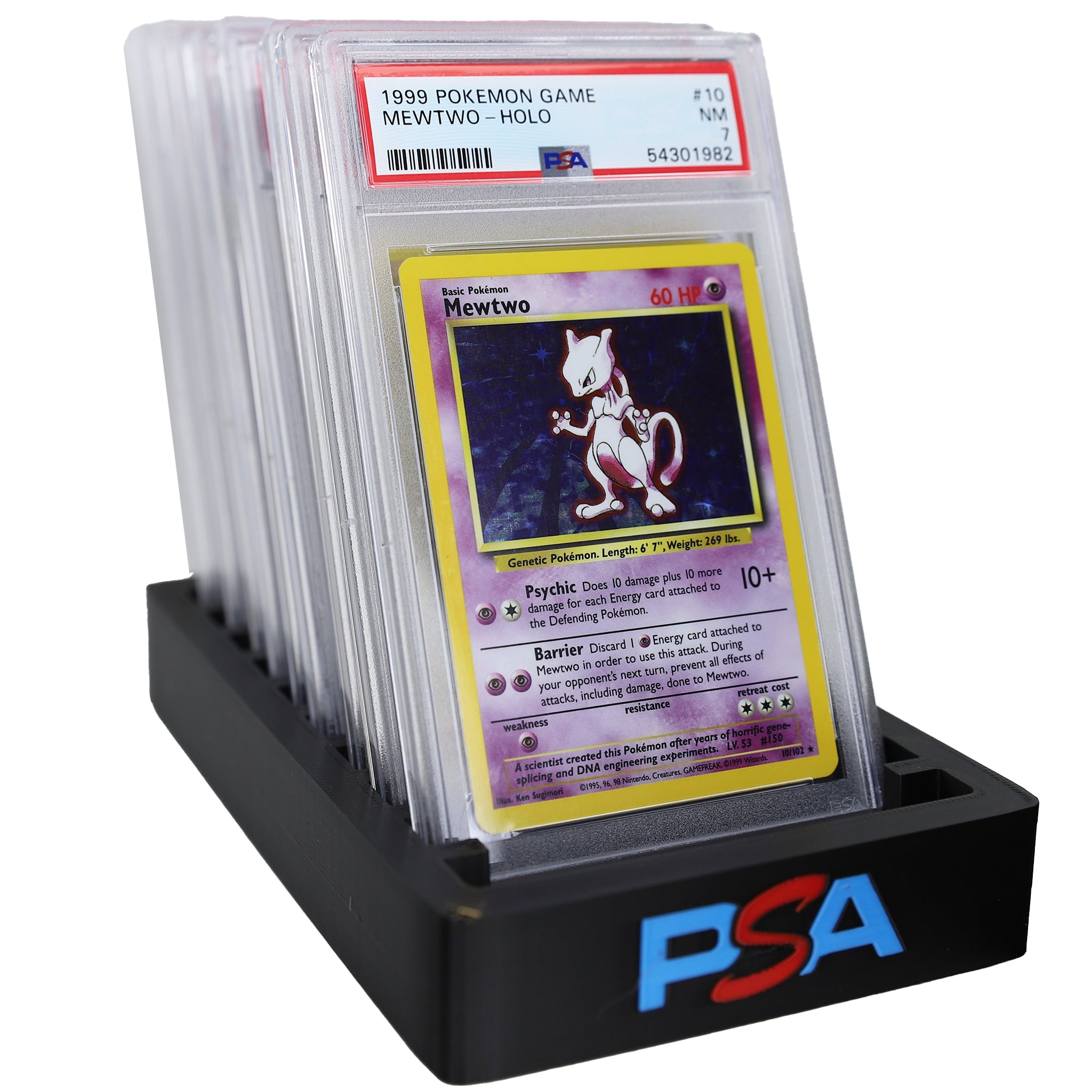 3D Printed PSA Graded Pok mon Slab Holder Secure Storage For 10 3d-printed-psa-graded-pok-mon-slab-holder-secure-storage-for-10