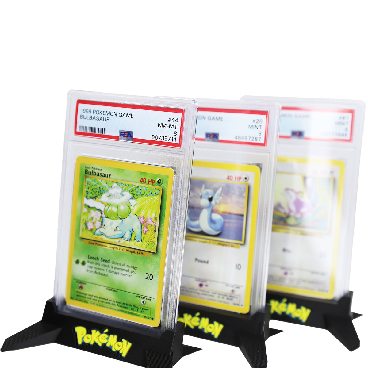 3D Printed PSA Single Graded Card Slab Holder with Pokmon Logo 3D Printed PSA Single Graded Card Slab Holder with Pokmon Logo