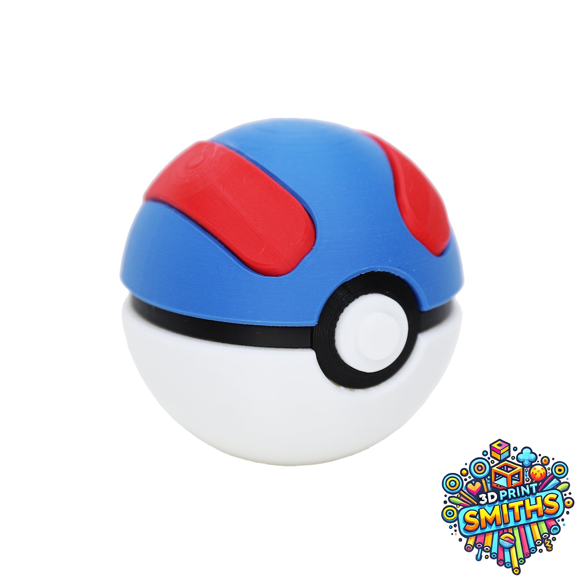 Pokemon Great Ball PokeBall Replica - The 3D Print Smiths