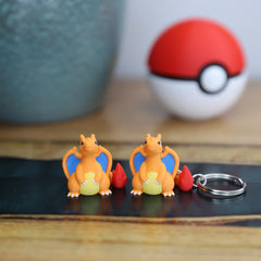 Chibi Charizard 3D Printed Figurine - Cute Pokemon Keychain & Model