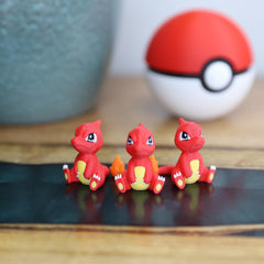 Chibi Charmeleon 3D Printed Figurine - Cute Pokemon Keychain & Model