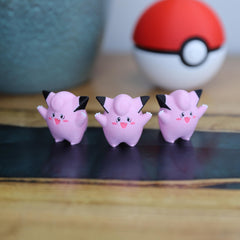 Chibi Clefairy 3D Printed Figurine - Cute Pokemon Keychain & Model