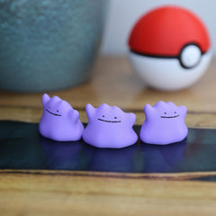 Chibi Ditto 3D Printed Figurine - Cute Pokemon Keychain & Model