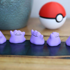 Chibi Ditto 3D Printed Figurine - Cute Pokemon Keychain & Model