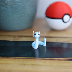 Chibi Dratini 3D Printed Figurine - Cute Pokemon Keychain & Model