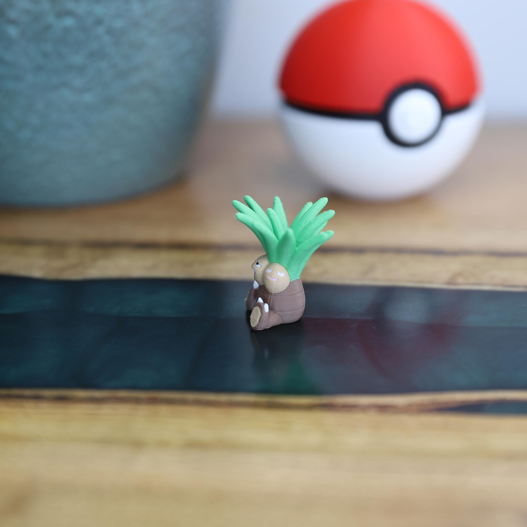 Chibi Exeggutor 3D Printed Figurine - Cute Pokemon Keychain & Model