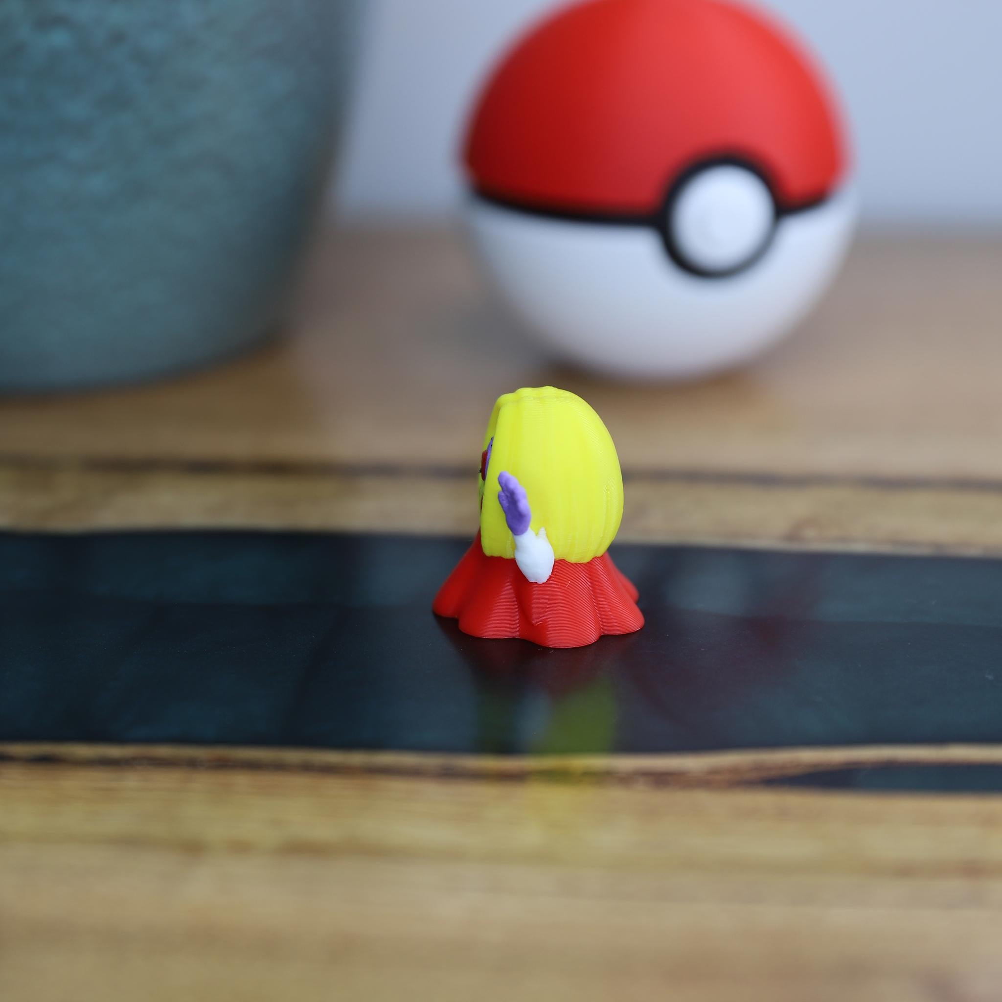 Chibi Jynx 3D Printed Figurine - Cute Pokemon Keychain & Model