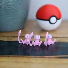 Chibi Mew 3D Printed Figurine - Cute Pokemon Keychain & Model