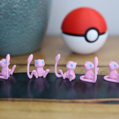 Chibi Mew 3D Printed Figurine - Cute Pokemon Keychain & Model