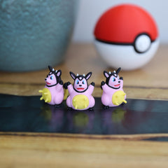 Chibi Miltank 3D Printed Figurine - Cute Pokemon Keychain & Model