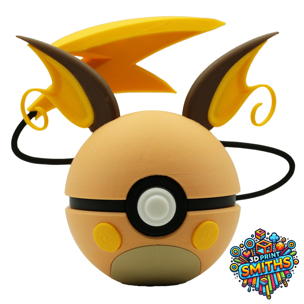 Raichu Character Ball 3D Printed Collectable