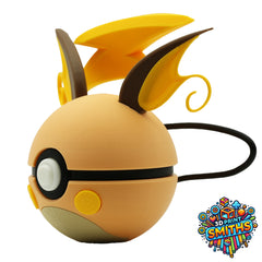 Raichu Character Ball 3D Printed Collectable