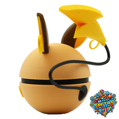 Raichu Character Ball 3D Printed Collectable