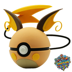 Raichu Character Ball 3D Printed Collectable